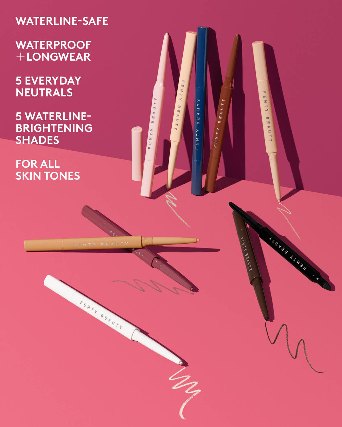 Bold Eye Essentials Bundle: Eyeshadow Stick, Gel Eyeliner + Mascara